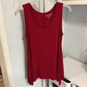 Soft Surroundings Red Sleeveless Shirt Size M